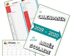 calendrier 2019 2020 lutin bazar
