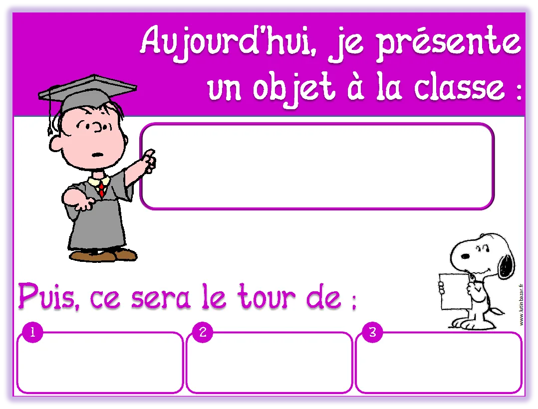 présenter objet