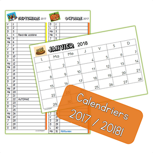 Les calendriers 2017-2018 sont en ligne !