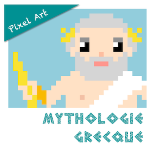 Pixel Art Mythologie Grecque Lutin Bazar