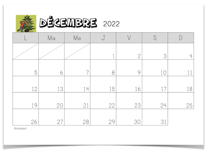 Calendrier Mural 2026 Thème Lutins De Noël - Format 26x18cm - Décoration Et Organisation Pour Famille, école