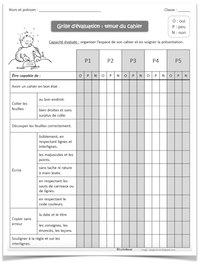 Grille soin cahier année