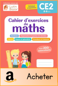 Cahier maths CE2 Lutin Bazar 2025