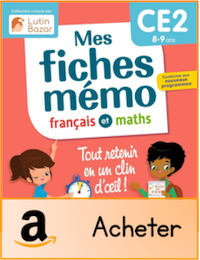 Fiches Mémo CE2 Lutin Bazar 2025
