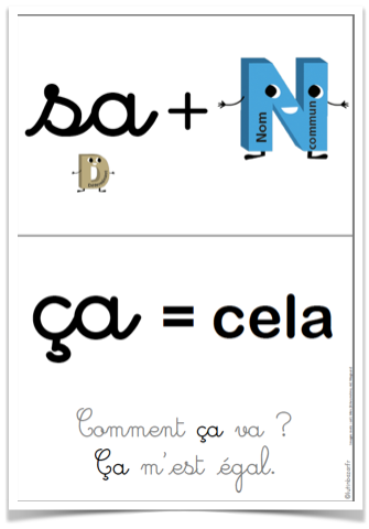 affiche sa ça homophones