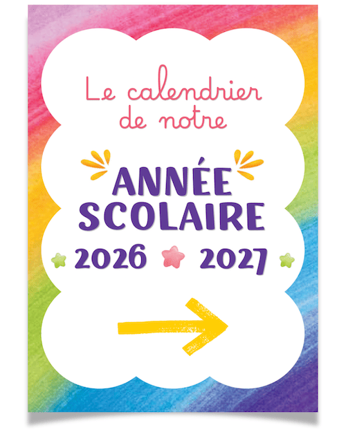 Affiche calendier arc-en-ciel-2 Affiche calendier arc-en-ciel Lutin Bazar